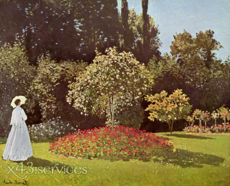 Claude Monet - Frau im Garten - zum Schließen ins Bild klicken